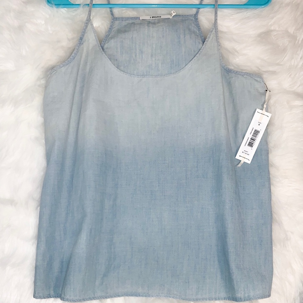trendy J brand denim top (negotiable price)